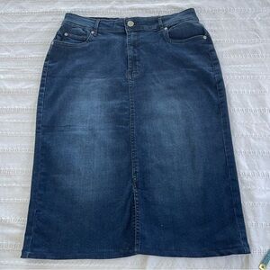 Classic Denim Jean Stretch Skirt Size 10